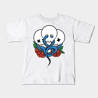 snake with skeleton Kids T-Shirt